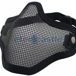 Big Foot V1 Strike Steel Half Face Mask (One Belt Version) Black